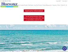 Tablet Screenshot of bluewaternc.com